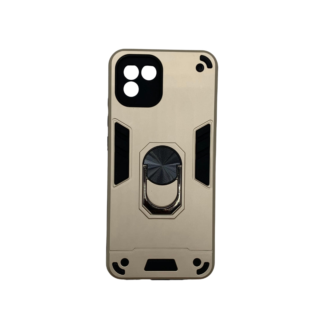 Samsung A03 Hard PC Case with Ring Holder - Shockproof Slim Cover