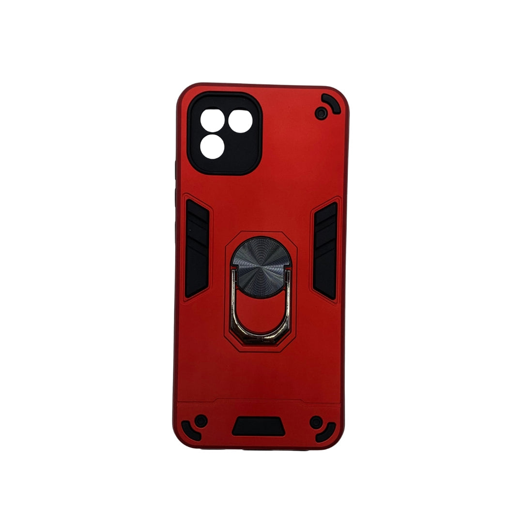Samsung A03 Hard PC Case with Ring Holder - Shockproof Slim Cover