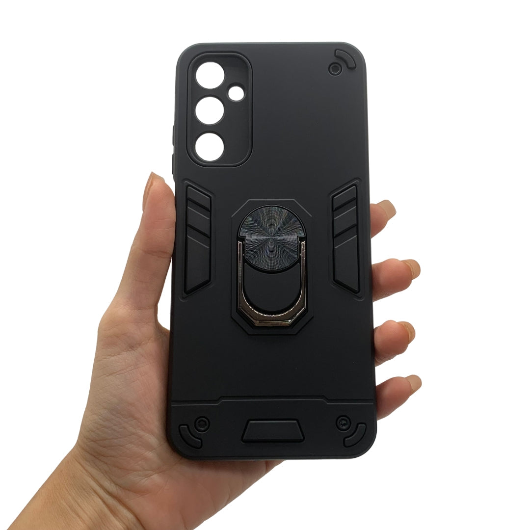 Samsung A05s Hard Case with Metal Ring Holder, Shockproof Slim Cover