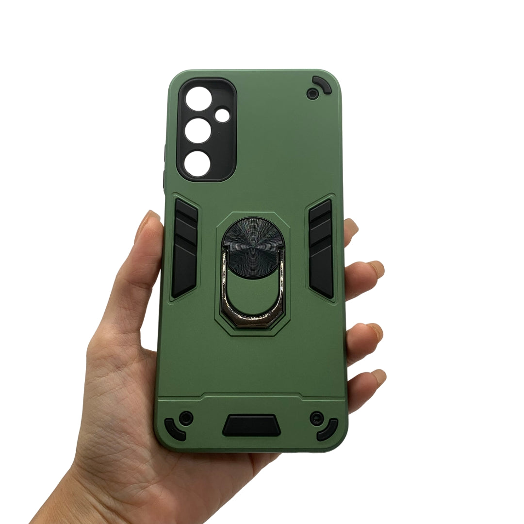 Samsung A05s Hard Case with Metal Ring Holder, Shockproof Slim Cover