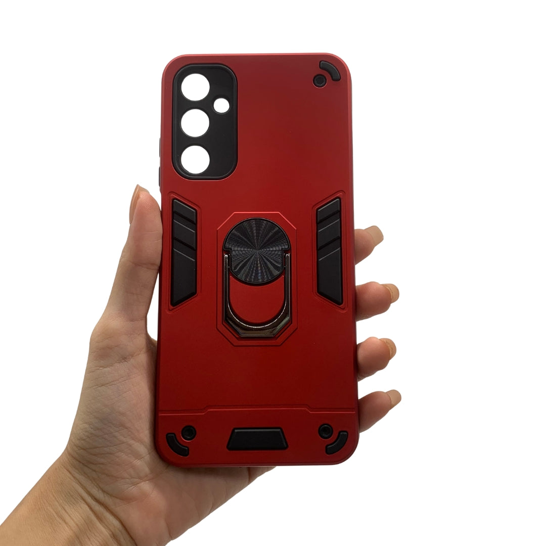 Samsung A05s Hard Case with Metal Ring Holder, Shockproof Slim Cover