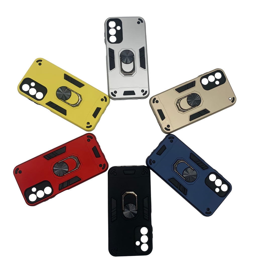 Samsung A15 Hard PC Case with Ring Holder - Shockproof Slim Cover