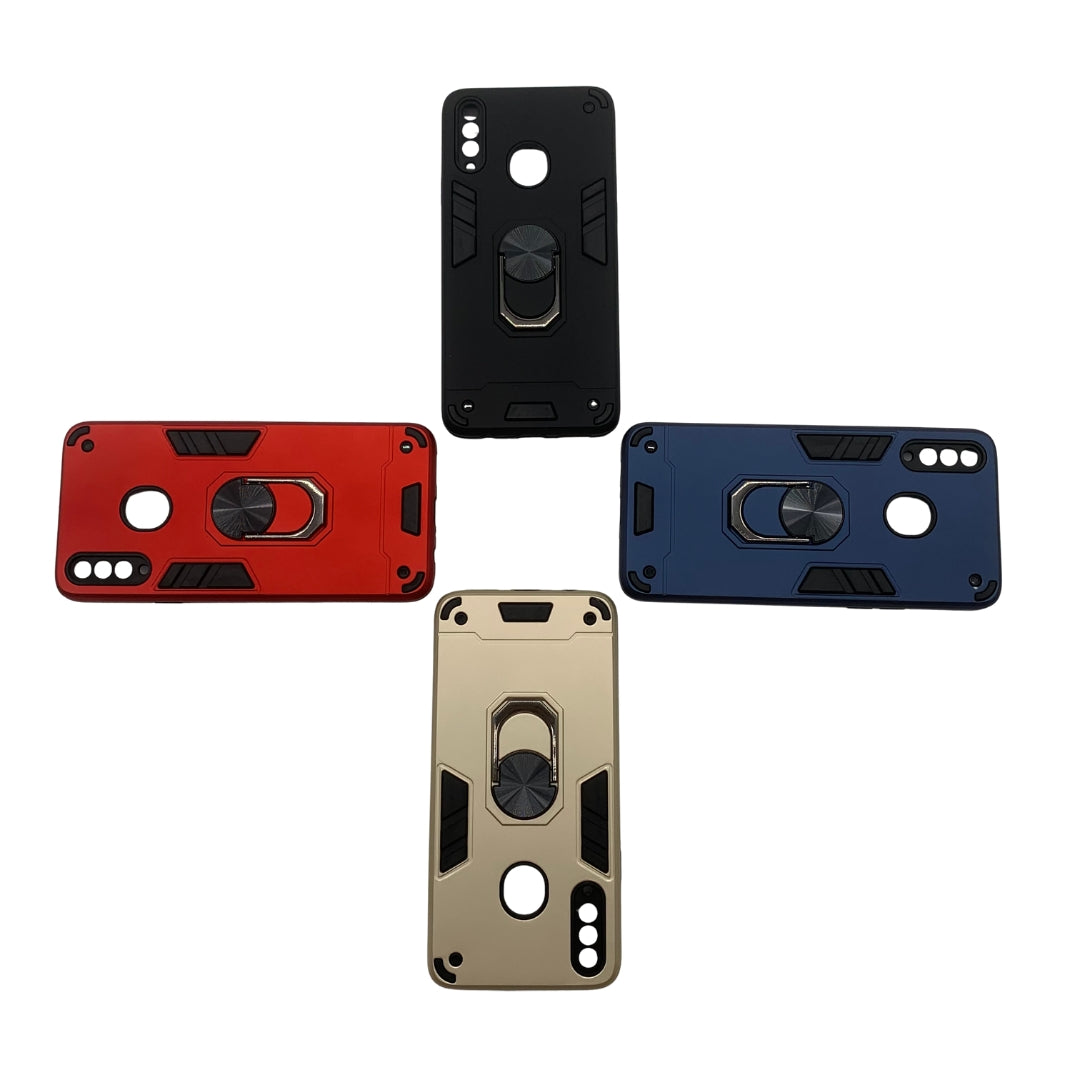Samsung A20s Hard PC Shockproof Case with Ring Holder, Slim Cover