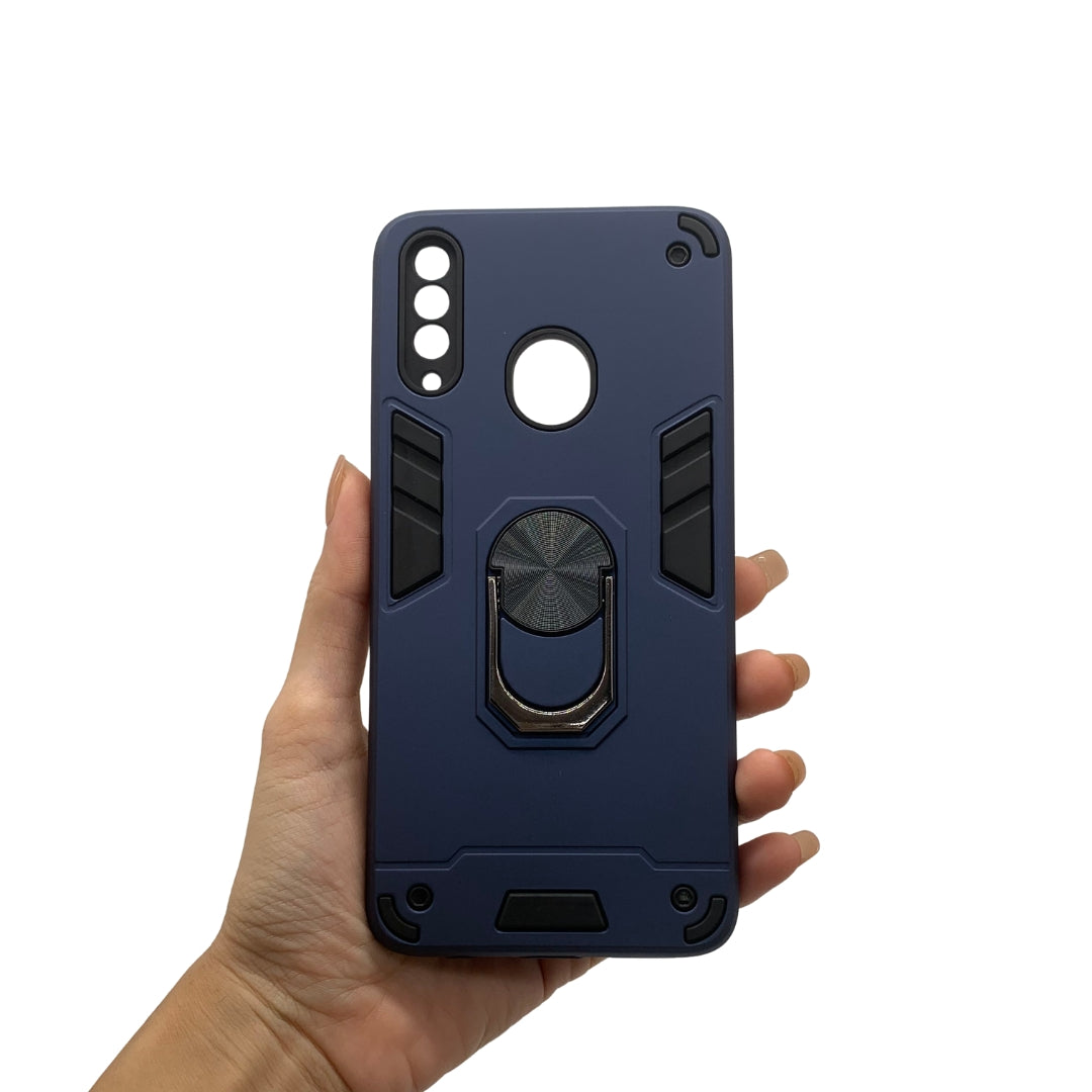 Samsung A20s Hard PC Shockproof Case with Ring Holder, Slim Cover
