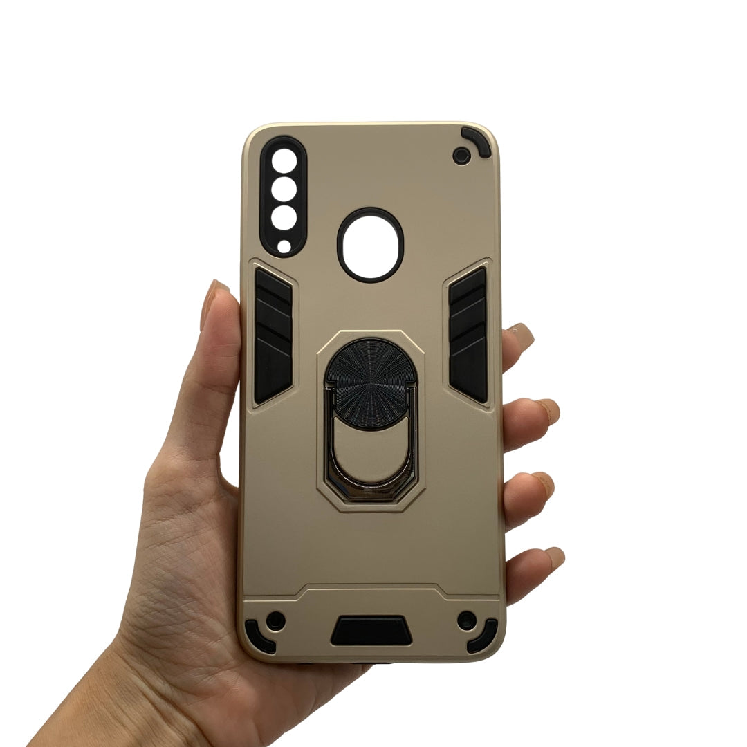 Samsung A20s Hard PC Shockproof Case with Ring Holder, Slim Cover