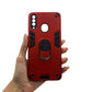Samsung A20s Hard PC Shockproof Case with Ring Holder, Slim Cover