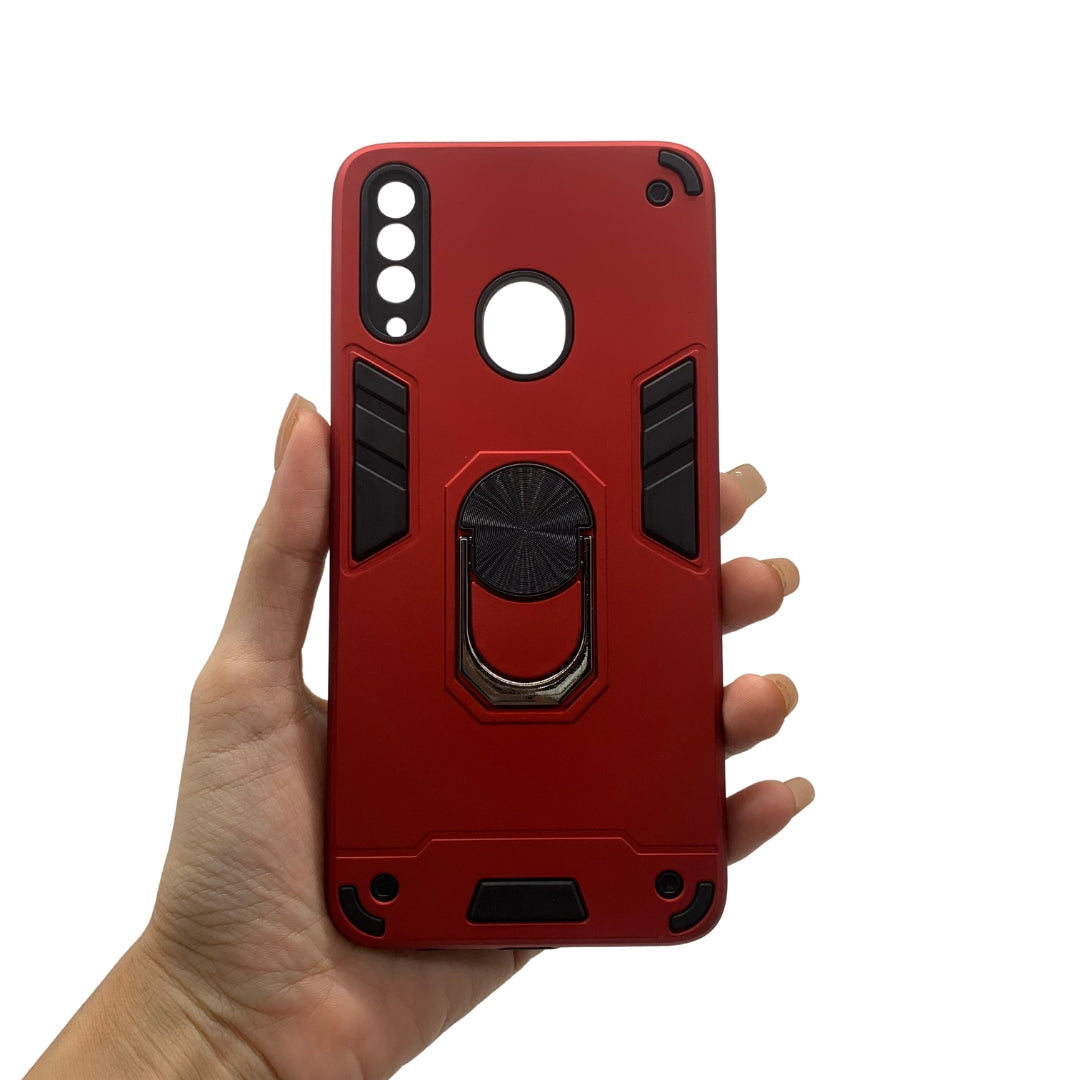 Samsung A20s Hard PC Shockproof Case with Ring Holder, Slim Cover