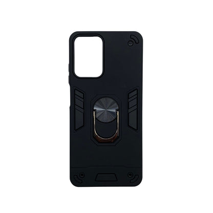 Moto G04 Hard PC Case with Ring Holder - Shockproof Slim Cover