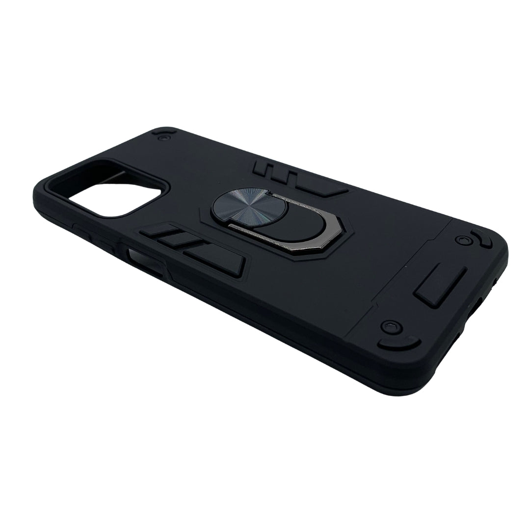 Moto G04 Hard PC Case with Ring Holder - Shockproof Slim Cover