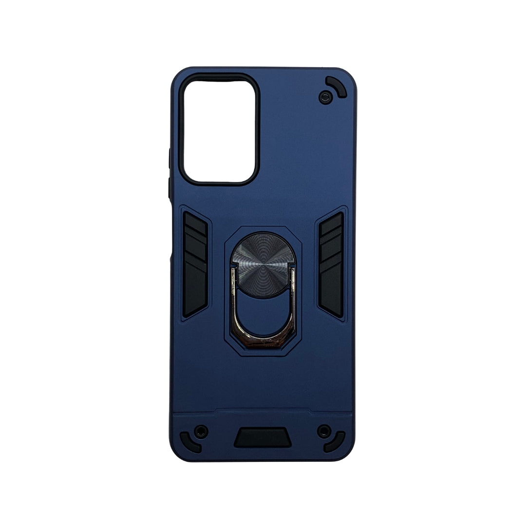 Moto G04 Hard PC Case with Ring Holder - Shockproof Slim Cover