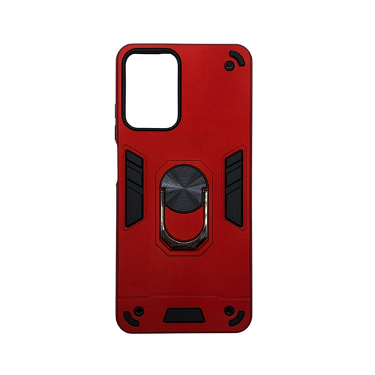Moto G04 Hard PC Case with Ring Holder - Shockproof Slim Cover