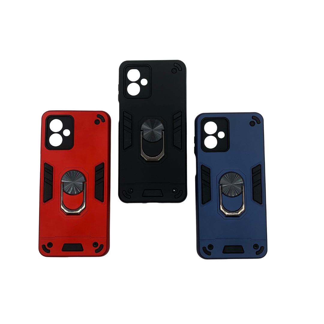Motorola Moto G14 Hard Shockproof Case with Ring Holder & Slim Back Cover