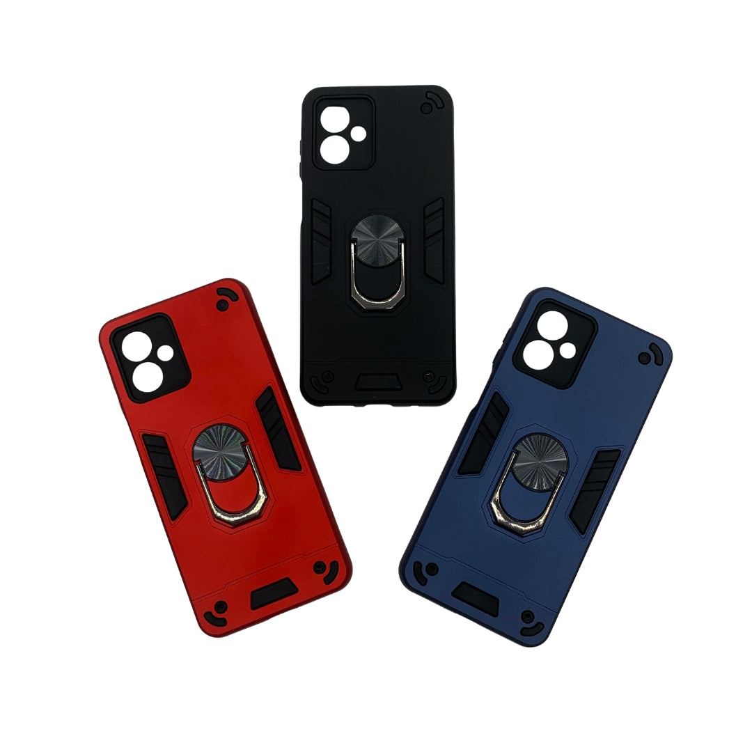 Motorola Moto G14 Hard Shockproof Case with Ring Holder & Slim Back Cover