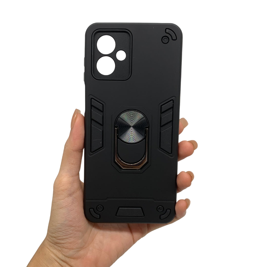 Motorola Moto G14 Hard Shockproof Case with Ring Holder & Slim Back Cover