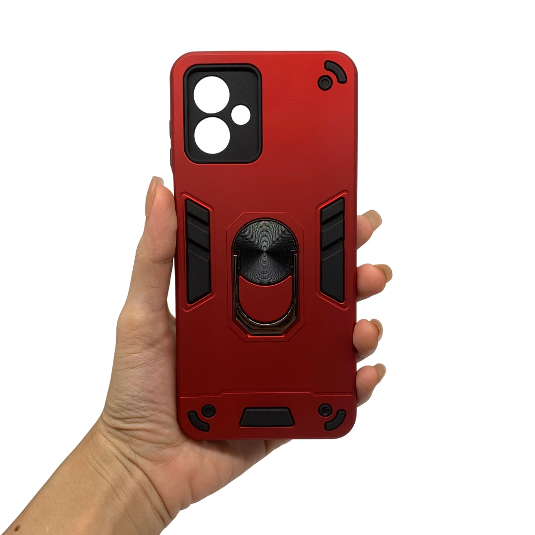 Motorola Moto G14 Hard Shockproof Case with Ring Holder & Slim Back Cover