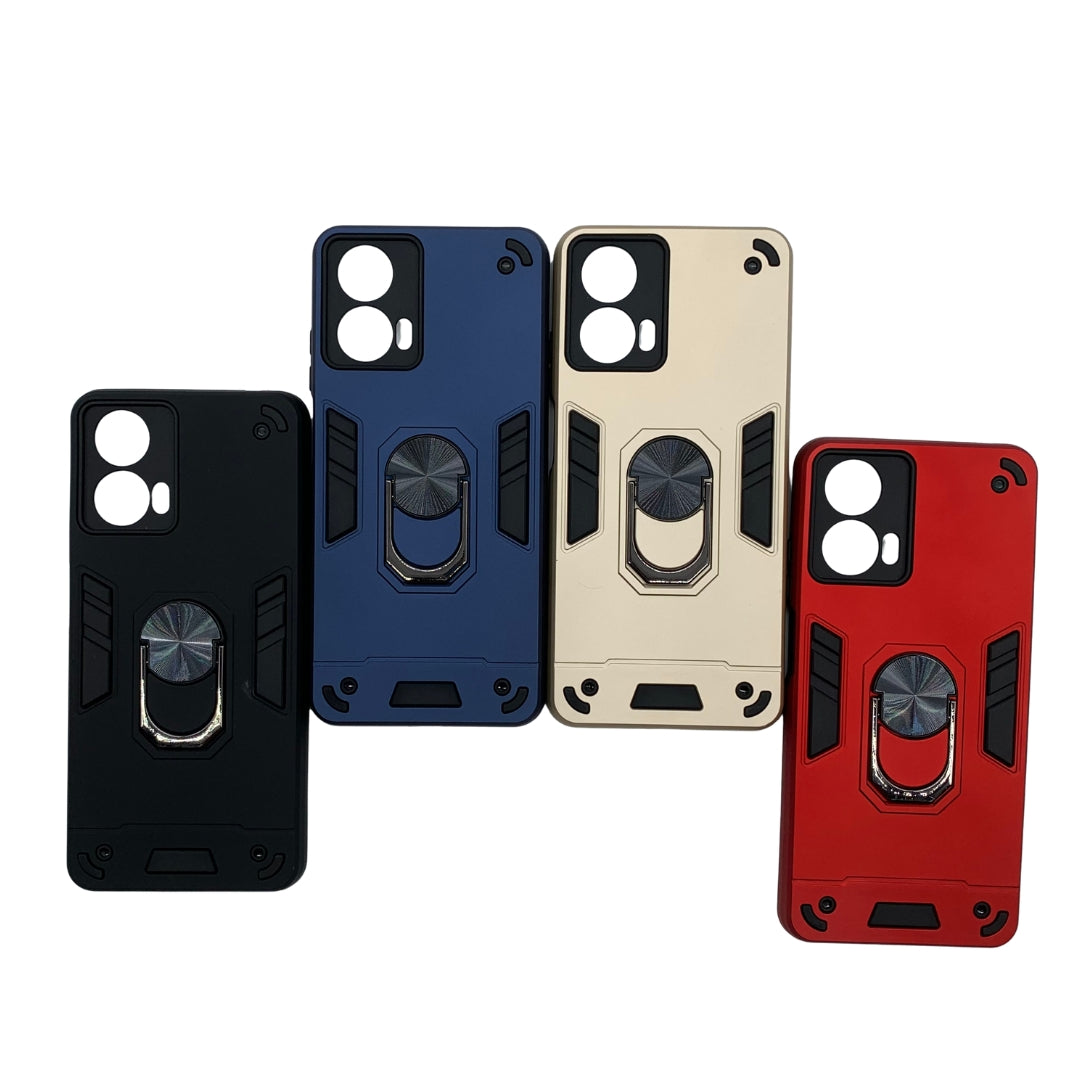 Motorola Moto G24 Power Hard PC Case with Ring Holder, Shockproof Slim Cover