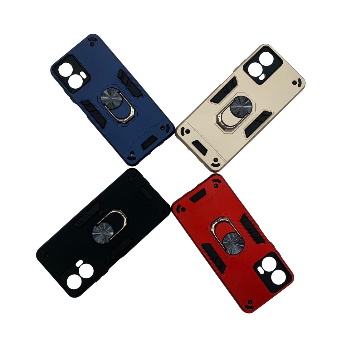 Motorola Moto G24 Power Hard PC Case with Ring Holder, Shockproof Slim Cover