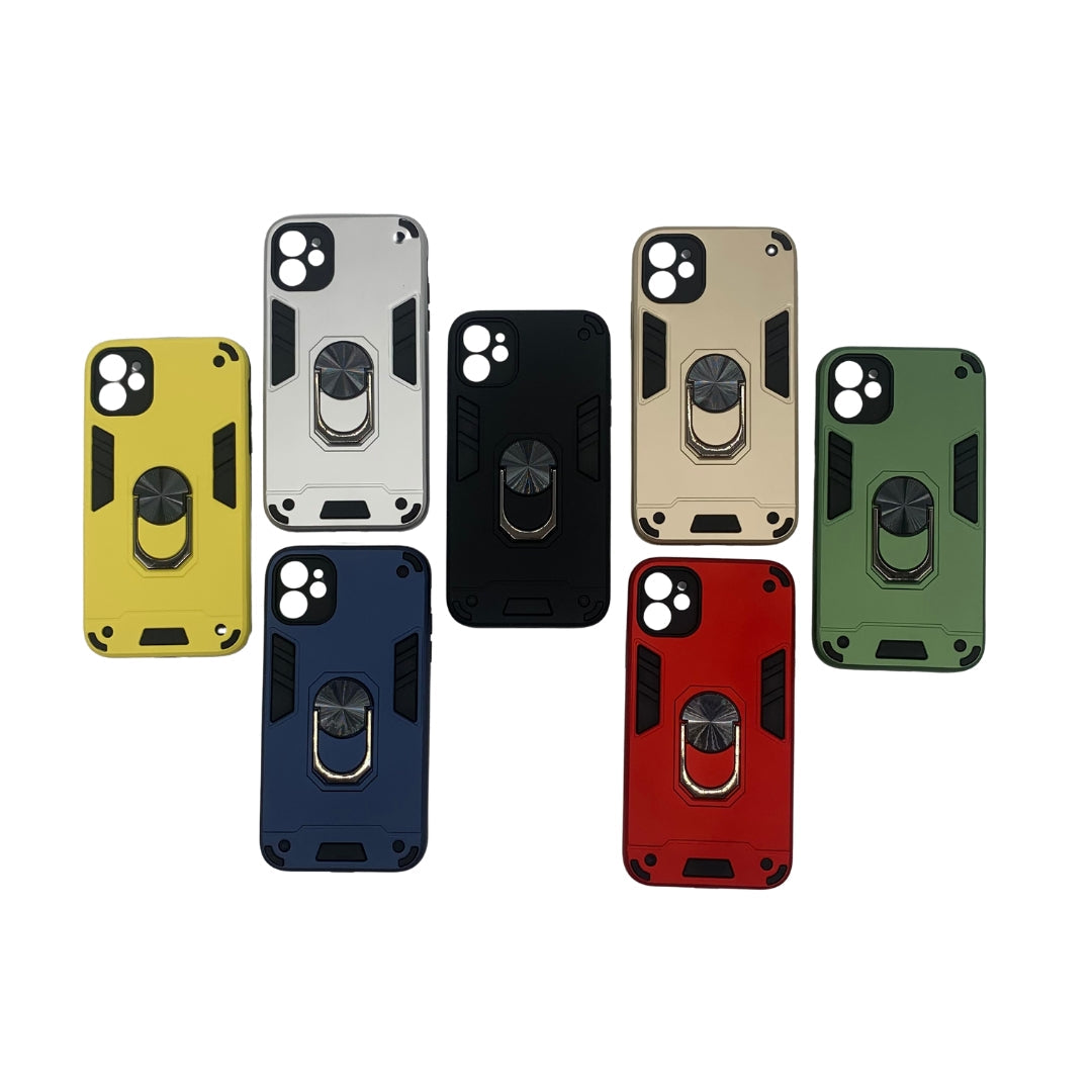 iPhone 11 Hard PC Case with Ring Holder, Shockproof Slim Cover