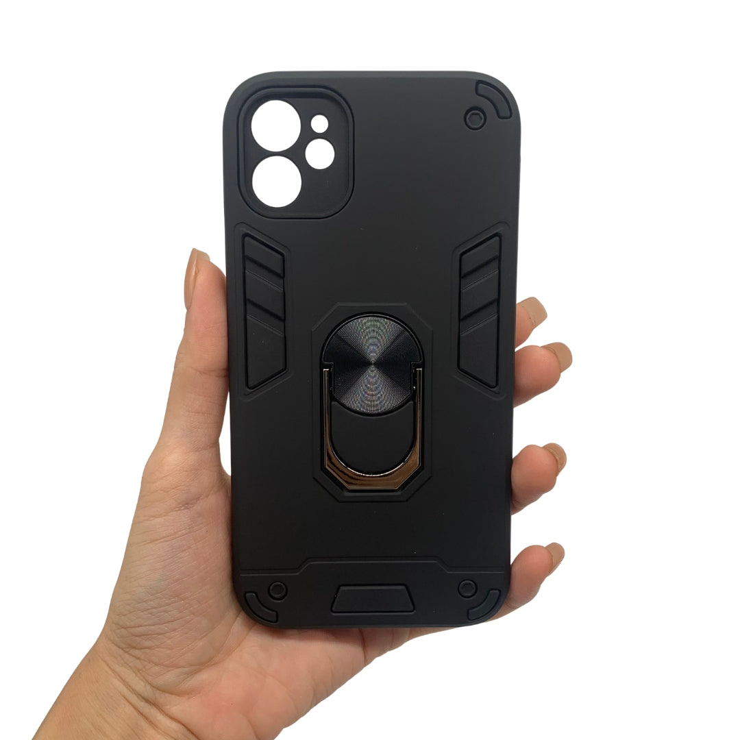 iPhone 11 Hard PC Case with Ring Holder, Shockproof Slim Cover