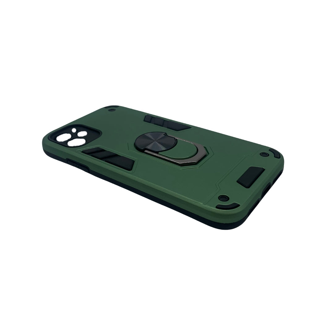 iPhone 11 Hard PC Case with Ring Holder, Shockproof Slim Cover