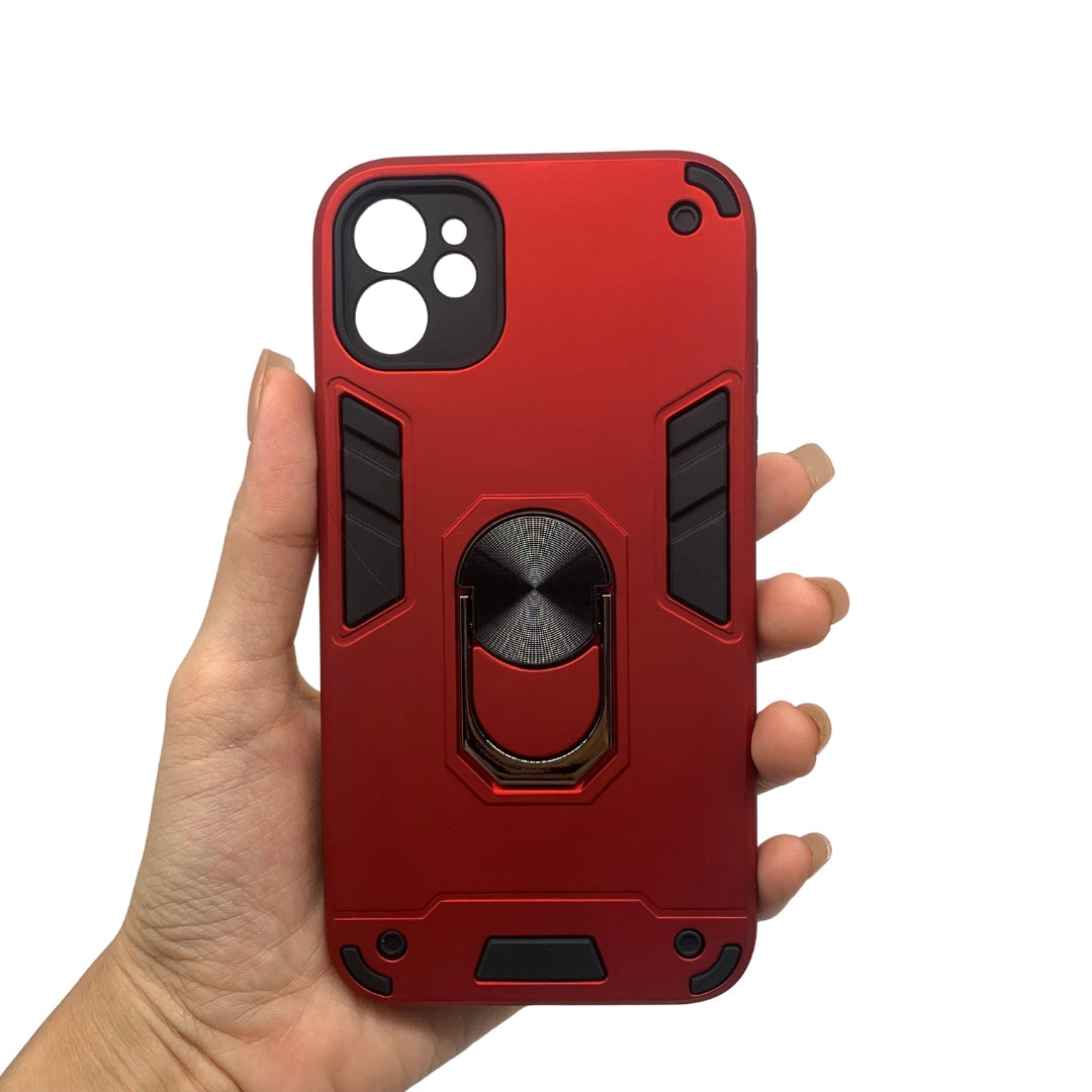 iPhone 11 Hard PC Case with Ring Holder, Shockproof Slim Cover