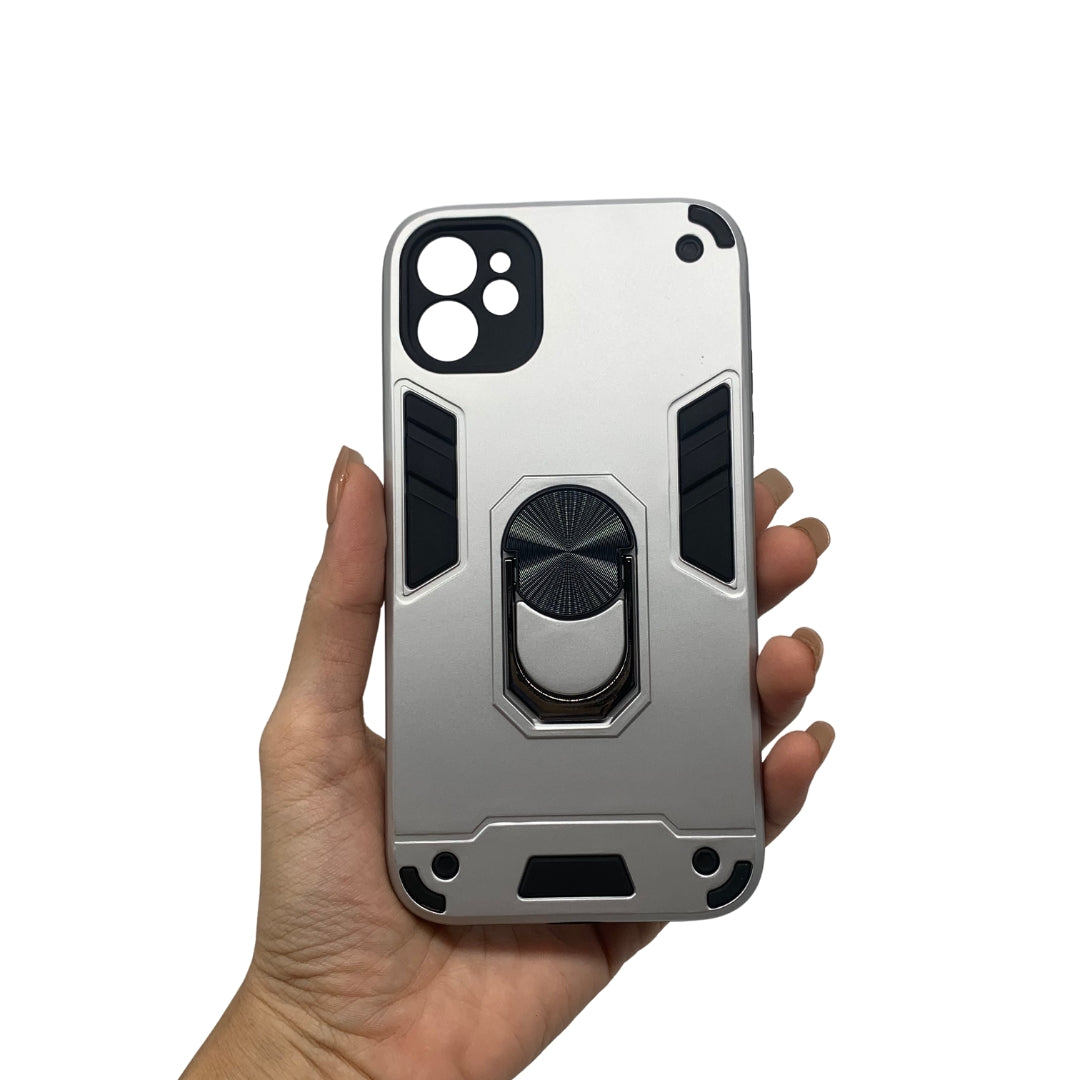 iPhone 11 Hard PC Case with Ring Holder, Shockproof Slim Cover