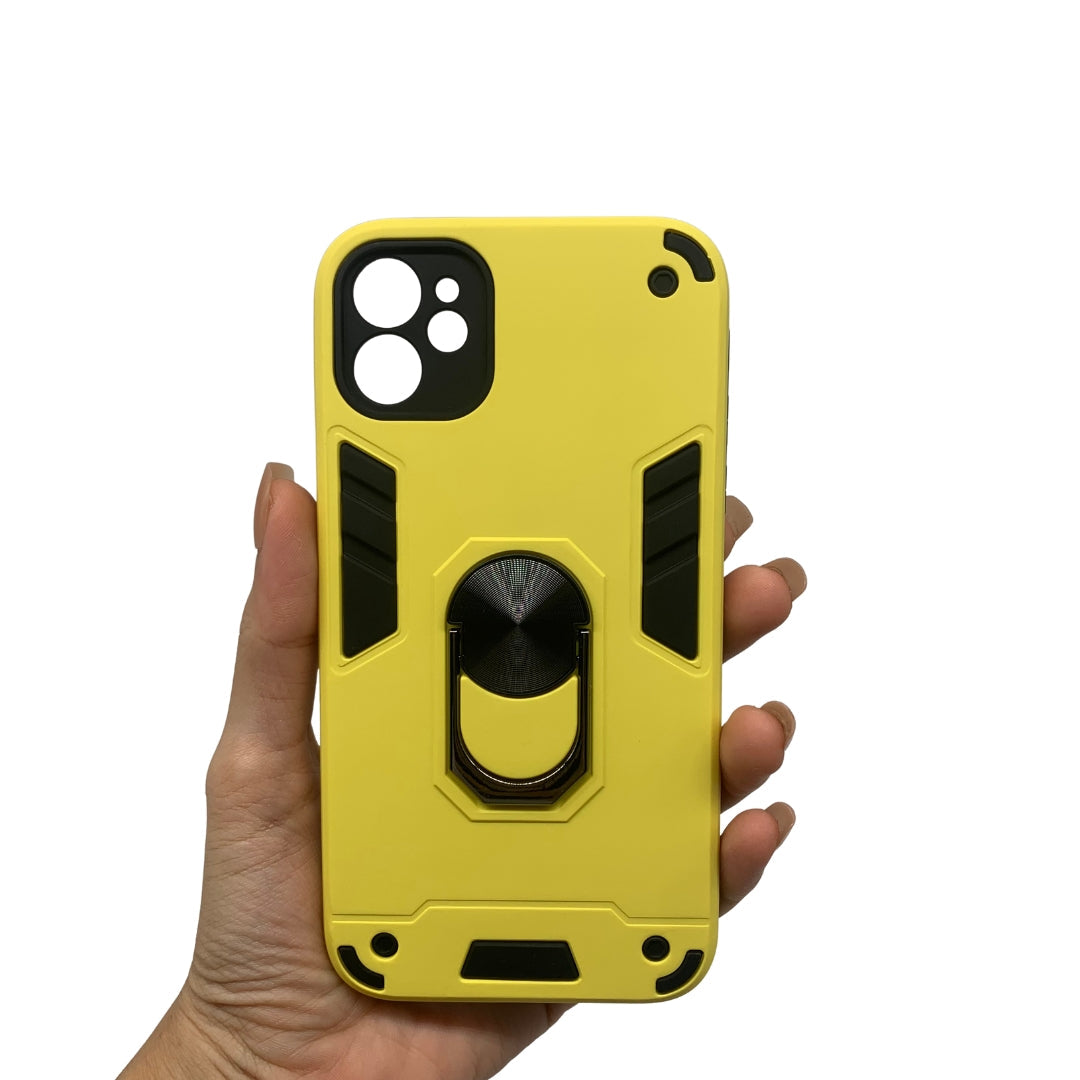 iPhone 11 Hard PC Case with Ring Holder, Shockproof Slim Cover