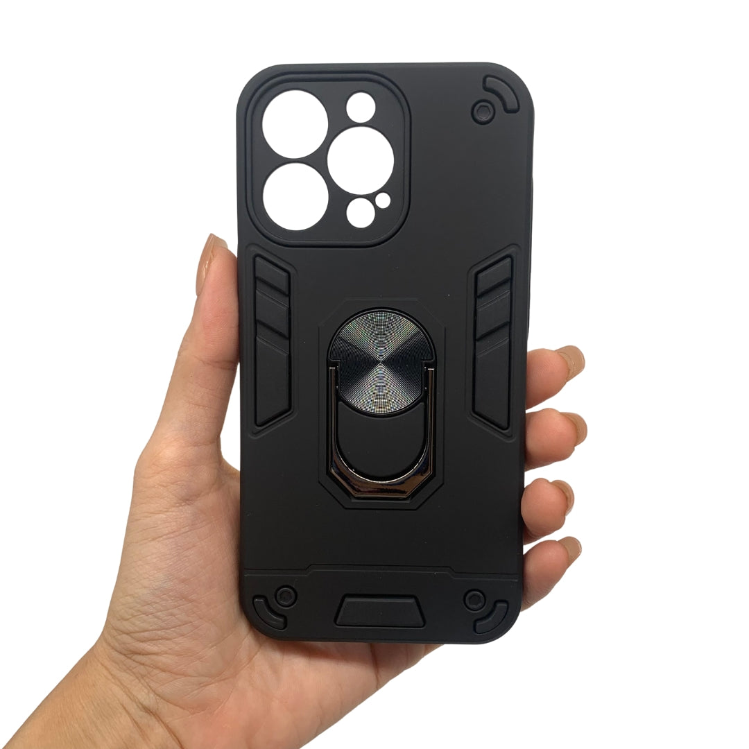 iPhone 13 Pro Hard PC Slim Shockproof Case with Ring Holder