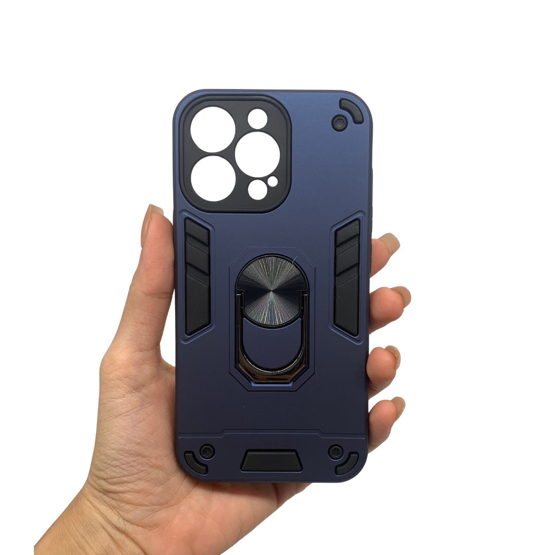 iPhone 13 Pro Hard PC Slim Shockproof Case with Ring Holder