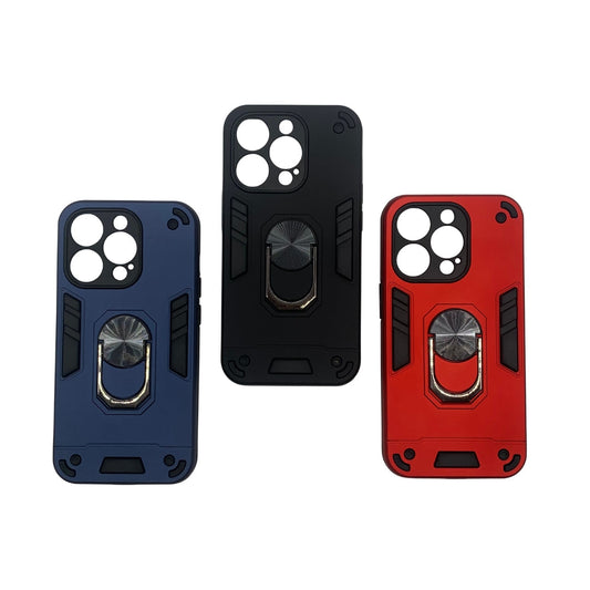 iPhone 14 Pro Hard PC Case with Ring Holder, Shockproof Slim Cover