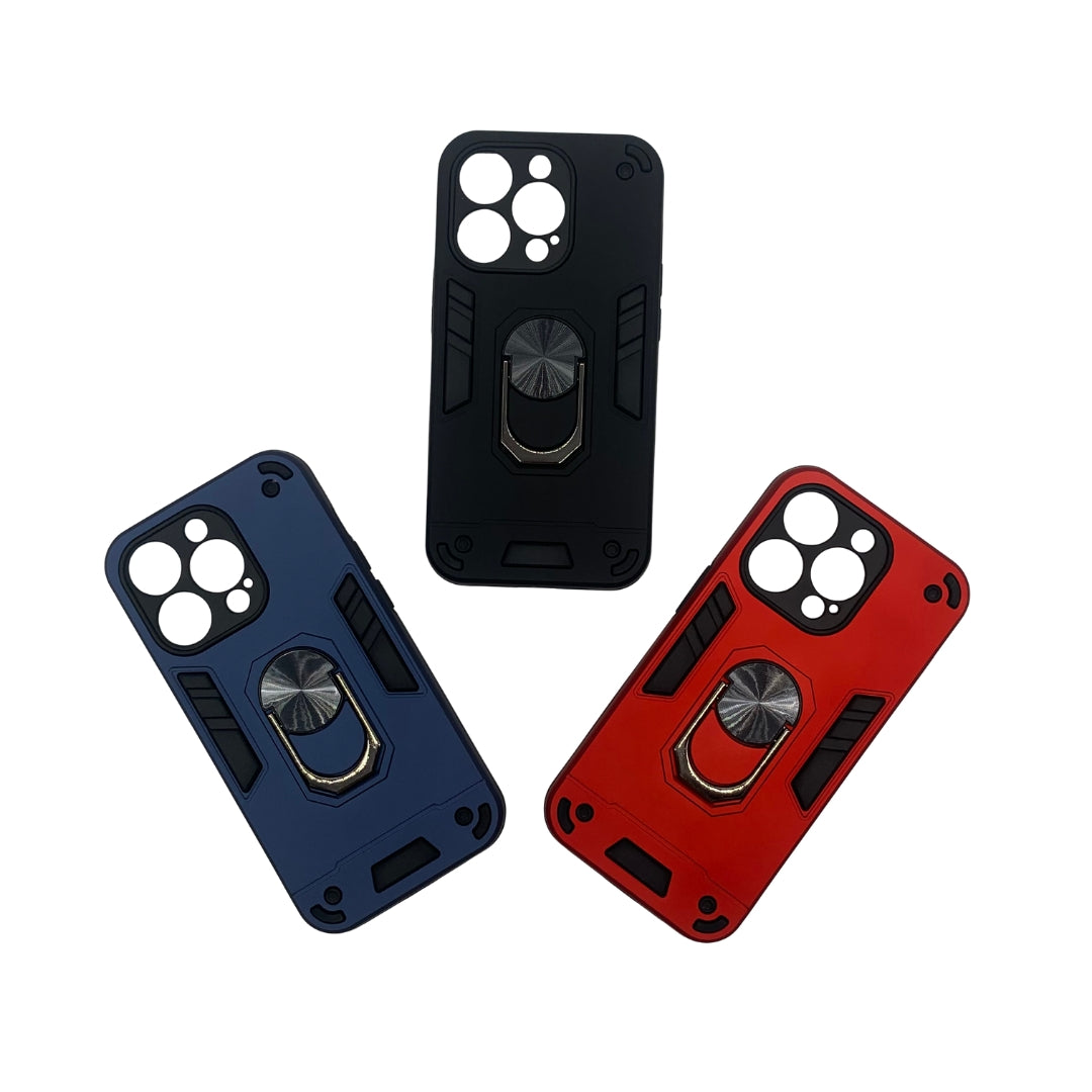 iPhone 14 Pro Hard PC Case with Ring Holder, Shockproof Slim Cover