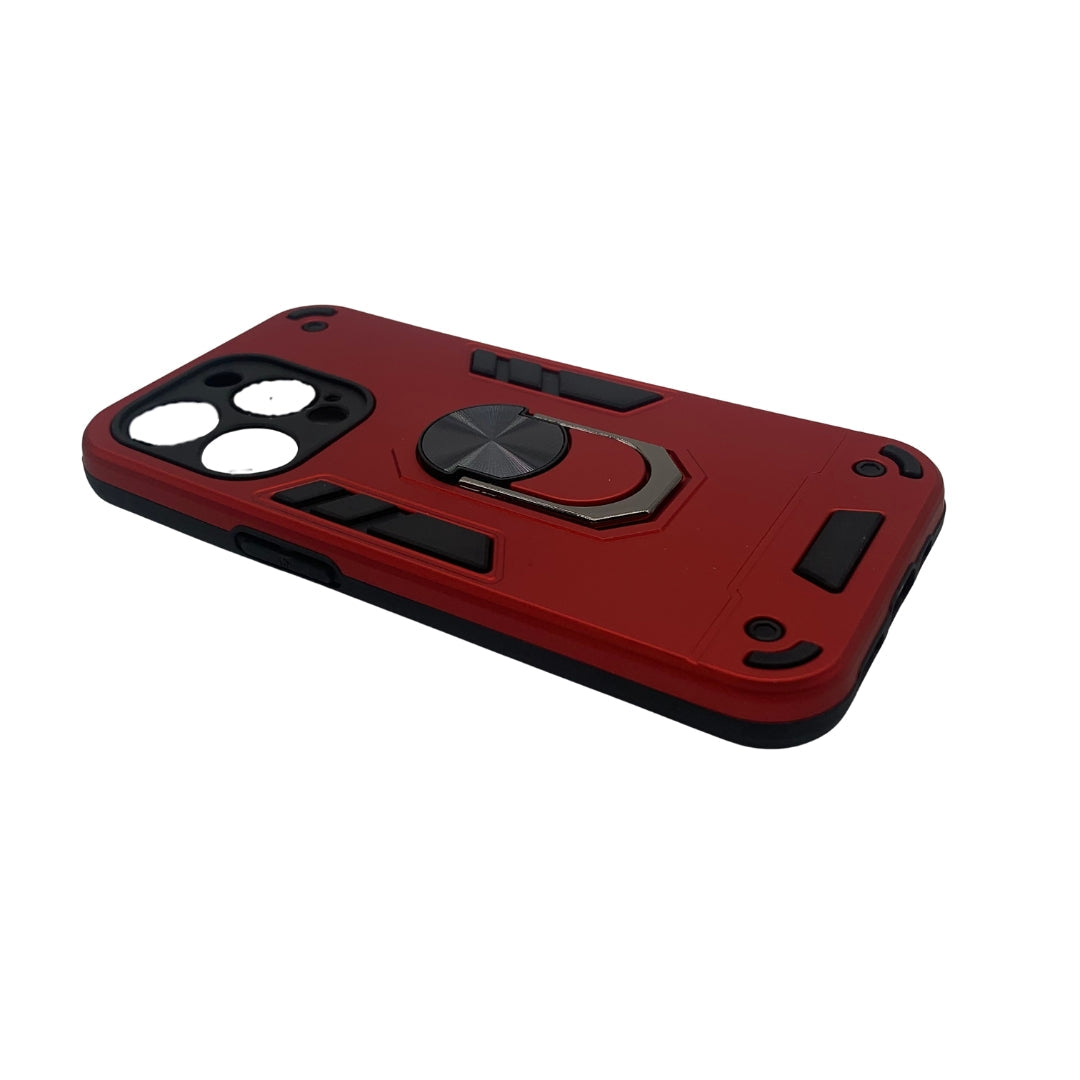 iPhone 14 Pro Hard PC Case with Ring Holder, Shockproof Slim Cover