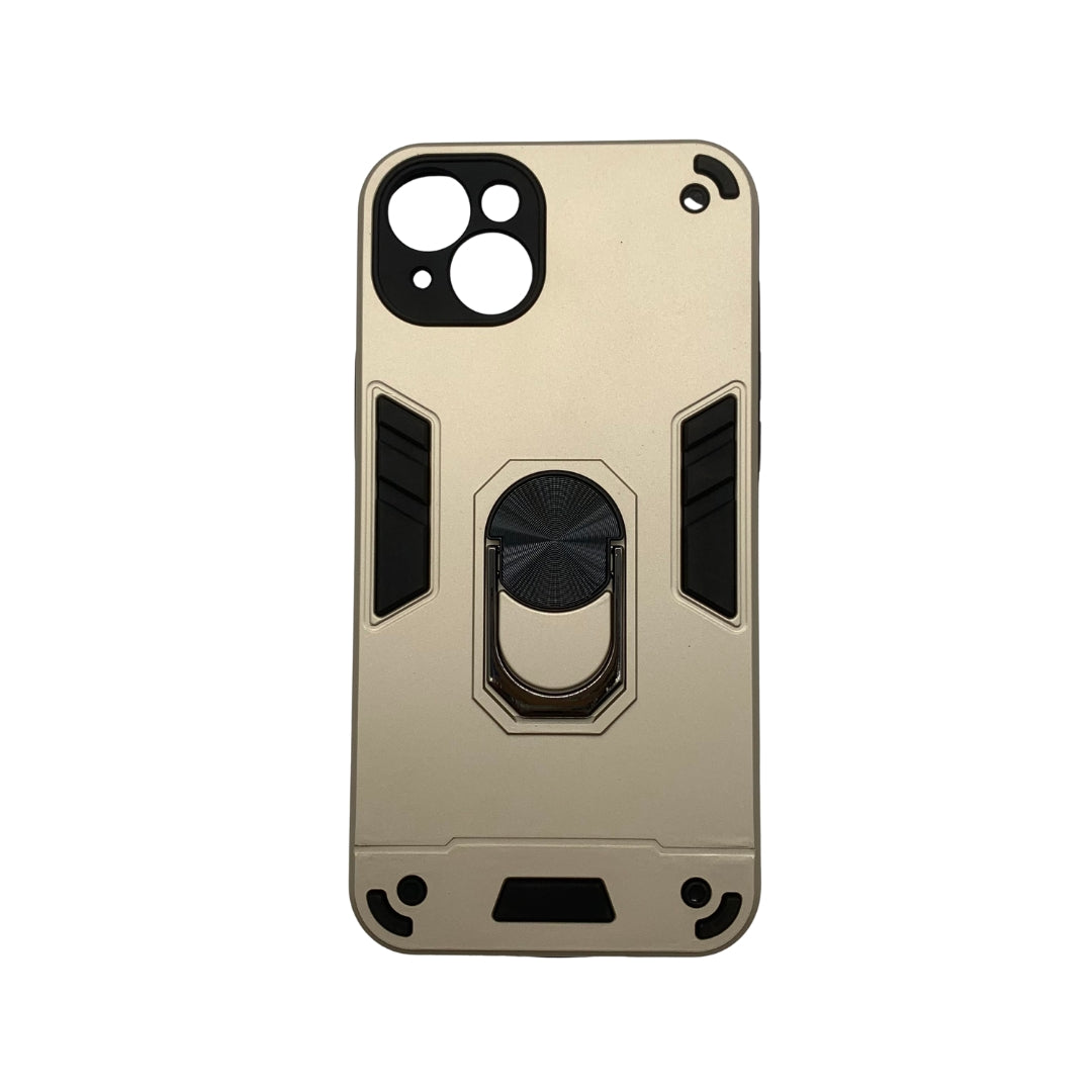 iPhone 15 Plus Hard PC Shockproof Case with Ring Holder - Slim Back Cover
