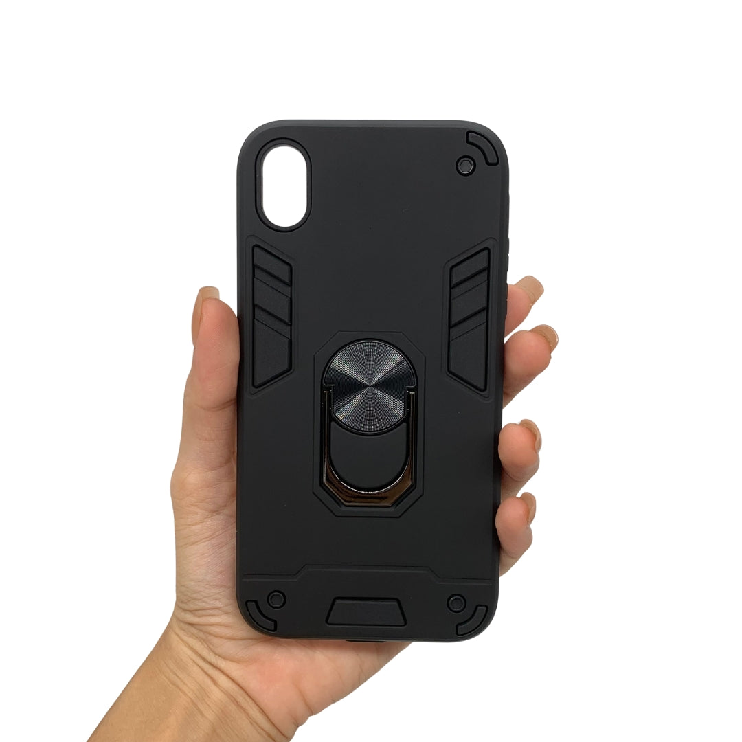 iPhone XR Hard Case with Ring Holder, Shockproof Slim Cover