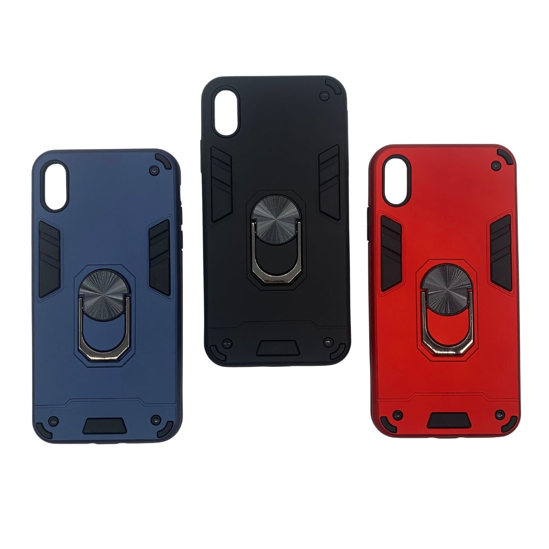 iPhone Xs Max Hard PC Case with Ring Holder - Shockproof Slim Cover