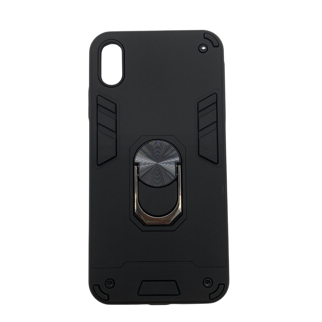 iPhone Xs Max Hard PC Case with Ring Holder - Shockproof Slim Cover