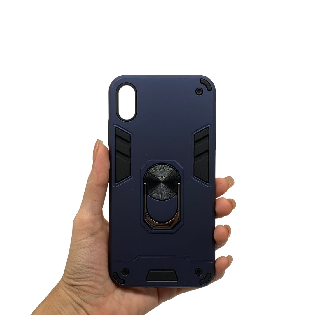iPhone Xs Max Hard PC Case with Ring Holder - Shockproof Slim Cover