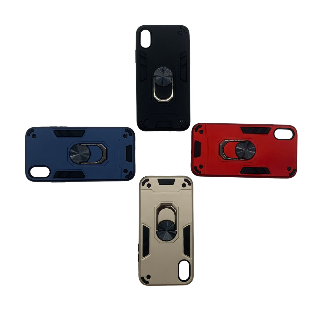 iPhone X/XS Hard PC Case with Ring Holder, Shockproof Slim Cover