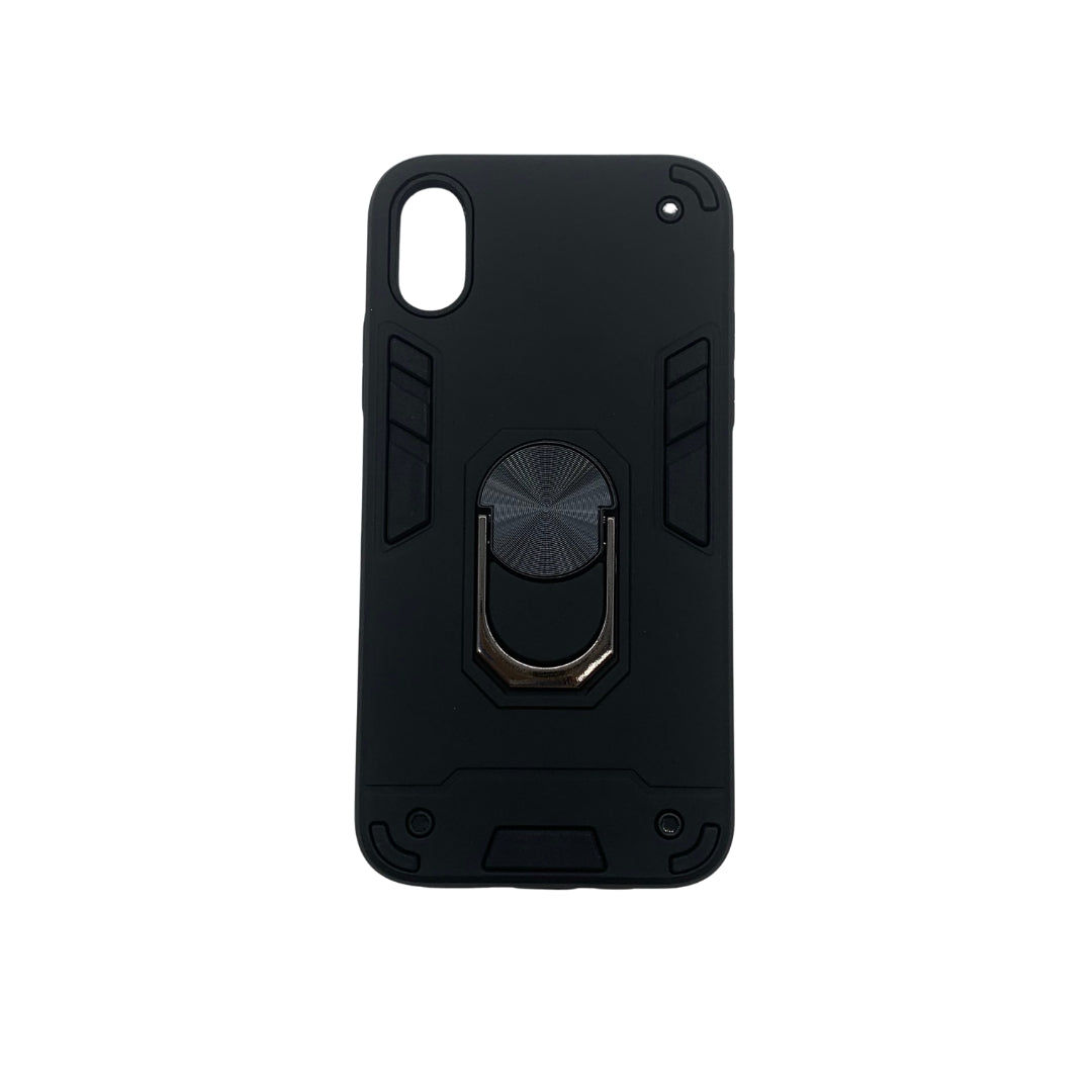 iPhone X/XS Hard PC Case with Ring Holder, Shockproof Slim Cover