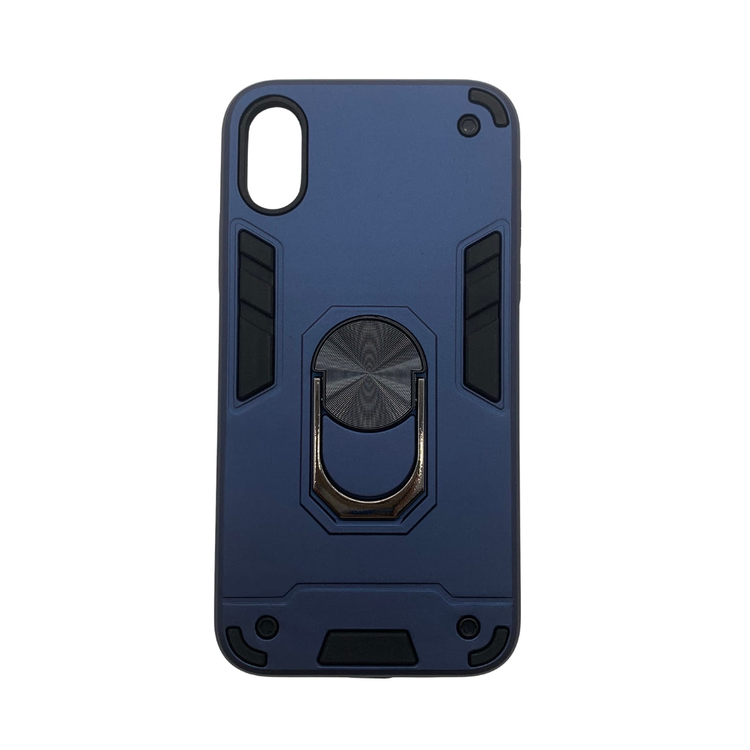 iPhone X/XS Hard PC Case with Ring Holder, Shockproof Slim Cover
