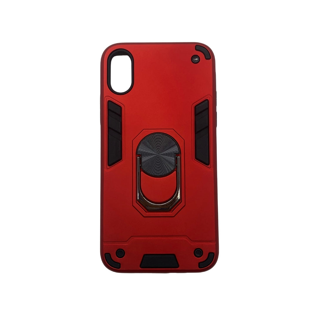 iPhone X/XS Hard PC Case with Ring Holder, Shockproof Slim Cover
