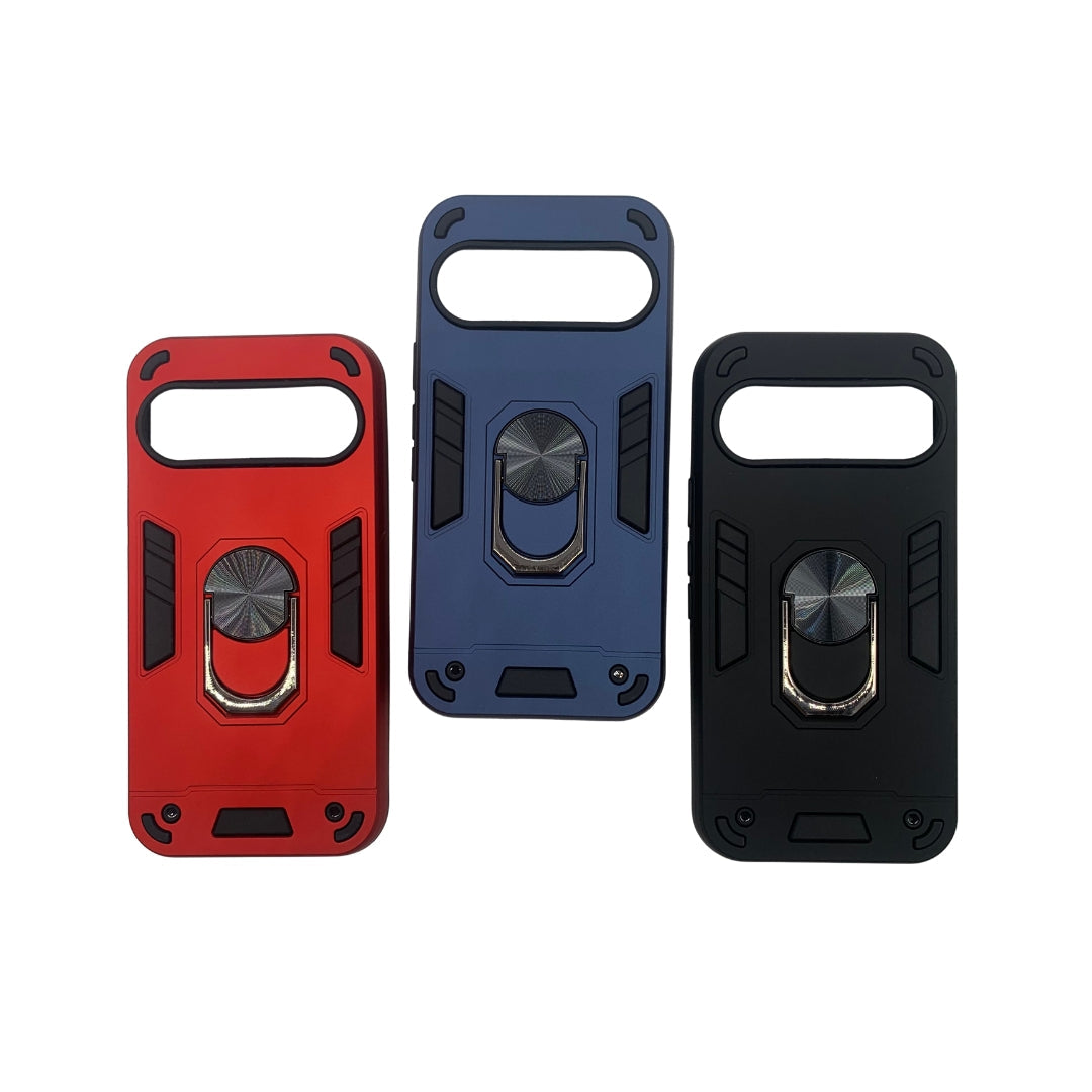 Google Pixel 10 Hard PC Case with Ring Holder - Shockproof Slim Cover