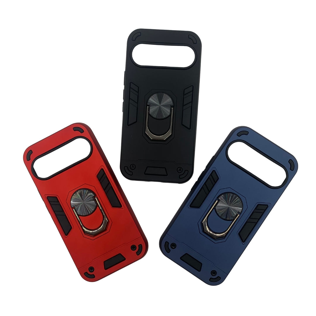 Google Pixel 10 Hard PC Case with Ring Holder - Shockproof Slim Cover