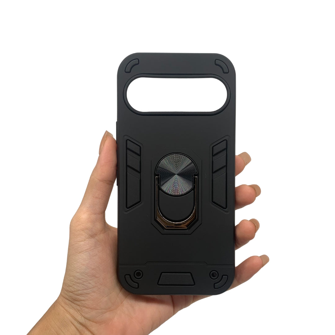 Google Pixel 10 Hard PC Case with Ring Holder - Shockproof Slim Cover