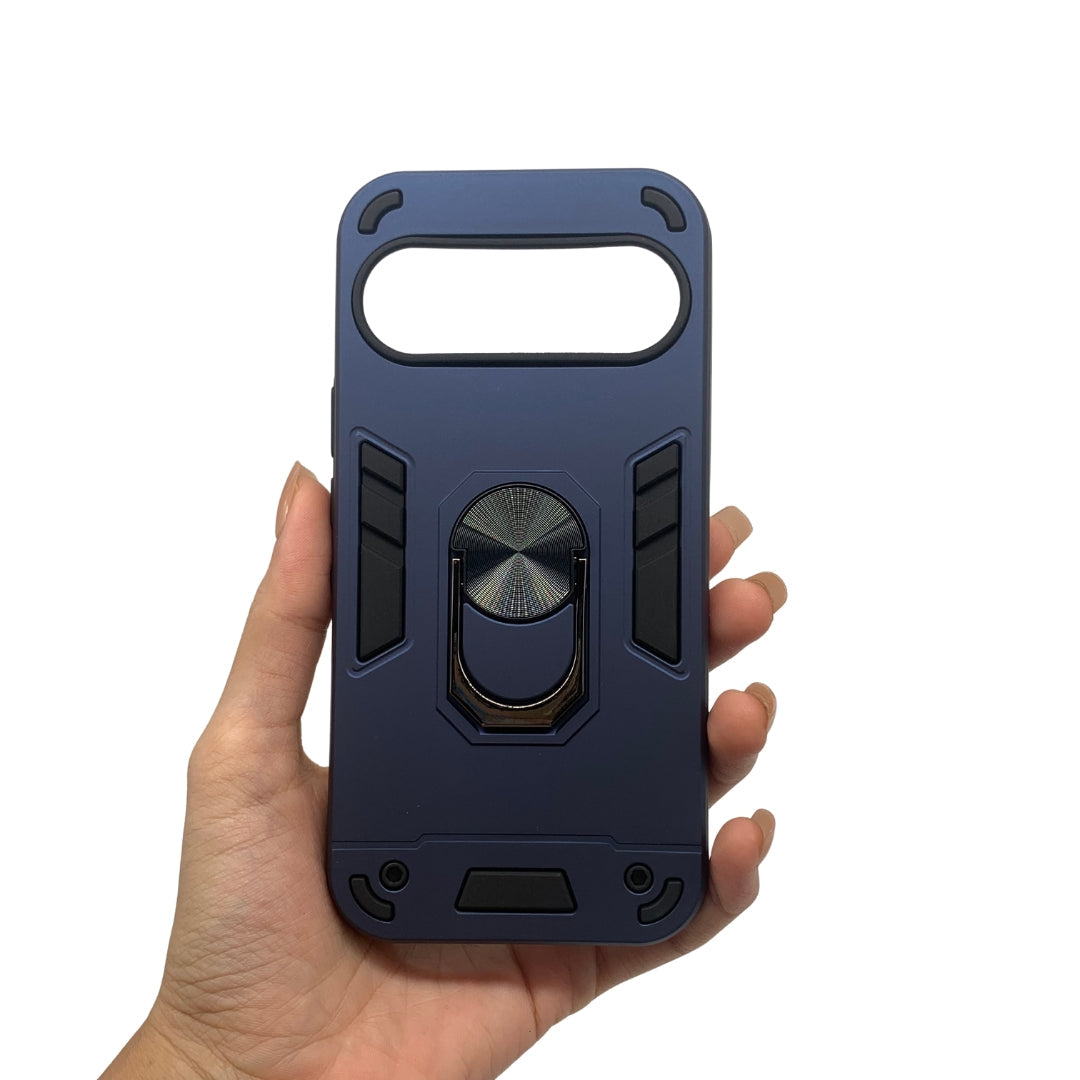 Google Pixel 10 Hard PC Case with Ring Holder - Shockproof Slim Cover
