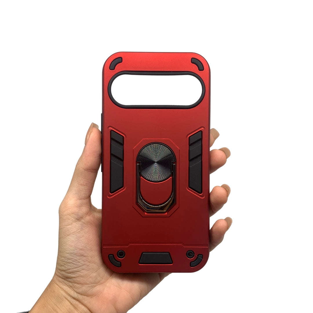 Google Pixel 10 Hard PC Case with Ring Holder - Shockproof Slim Cover