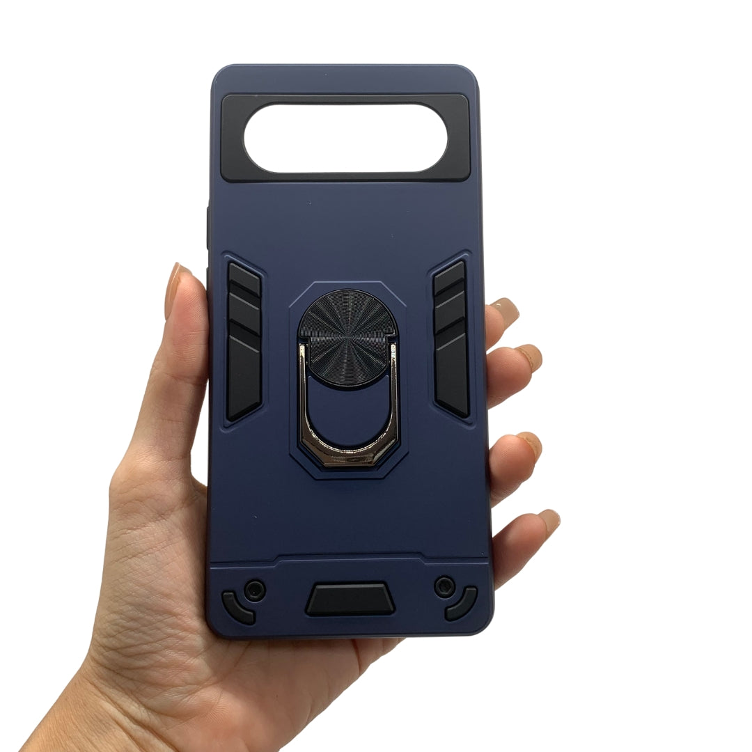 Google Pixel 6 Hard Case with Ring Holder - Shockproof Slim Cover