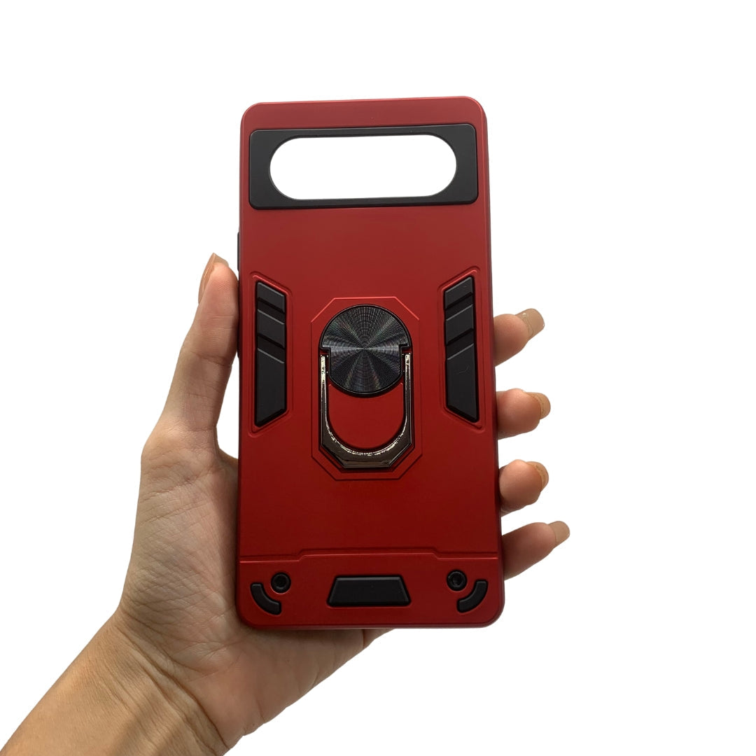 Google Pixel 6 Hard Case with Ring Holder - Shockproof Slim Cover