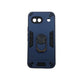 Pixel 8A Hard PC Case - Shockproof Slim Cover w/ Metal Ring Holder