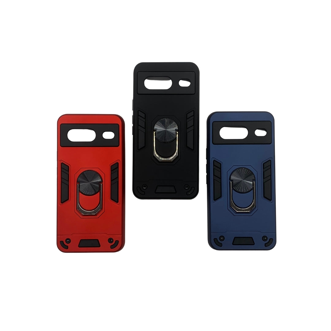Pixel 8 Hard Case with Ring Holder - Shockproof Slim Cover
